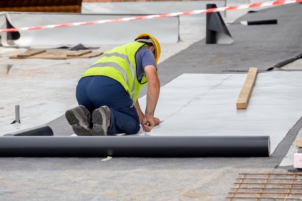 Roofing underlayment and waterproof membrane application for pitched roof systems
